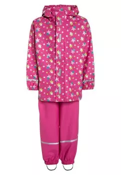 Дождевик/водоотталкивающая куртка REGENANZUG STERNE ALLOVER SET Playshoes, цвет pink