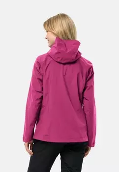 Дождевик/водоотталкивающая куртка ROBURY L Jack Wolfskin, цвет new magenta