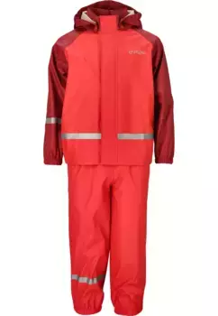 Дождевик ZIGZAG "GILBO" со светоотражающими элементами, красный