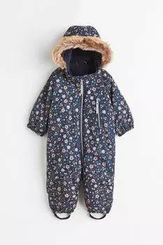Дождевой костюм H&M, темно-синий/цветы