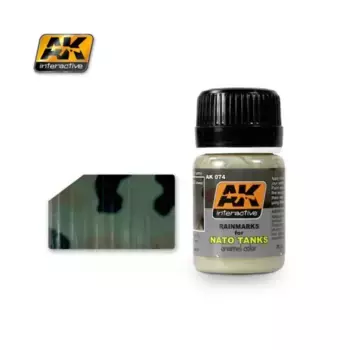 Дождевые знаки для танков НАТО, Weathering (AK-Interactive)