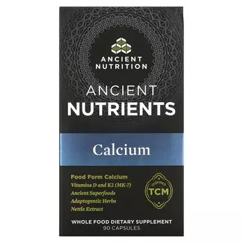 Dr. Axe / Ancient Nutrition, Кальций, 90 капсул