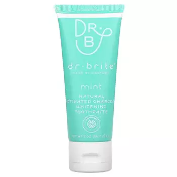 Dr. Brite, Натуральная отбеливающая зубная паста с активированным углем, мята, 56,7 г (2 унции)