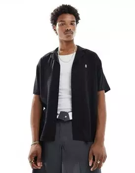 Dr Denim - Madi - Черная рубашка свободного кроя с воротником