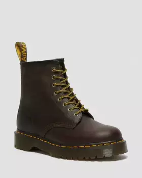 Dr. Martens 1460 Bex Crazy Horse Кожаные ботинки на шнуровке, цвет Dark Brown — Crazy Horse