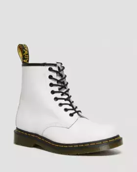 Dr. Martens 1460 Ботинки из гладкой кожи на шнуровке, цвет White — Smooth Leather