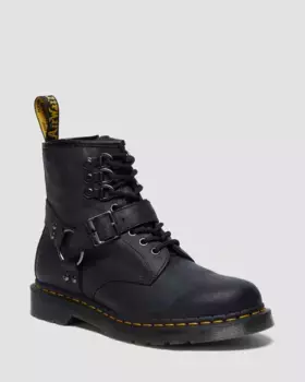Dr. Martens 1460 Hardware Антикварные кожаные ботинки на шнуровке, черный