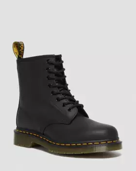 Dr. Martens 1460 Кожаные ботинки на шнуровке, цвет Black — Greasy