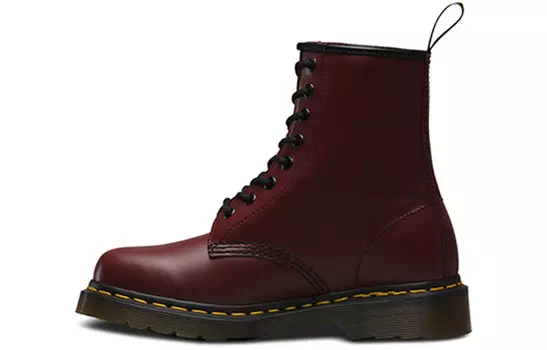 Dr. Martens 1460 Вишнево-красная гладкая кожа Dr.Martens