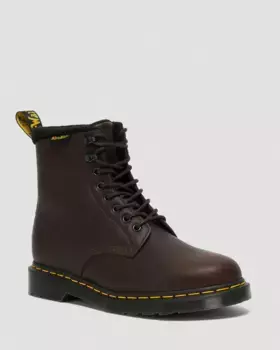 Dr. Martens 1460 Warmwair Кожаные ботинки на шнуровке, цвет Dark Brown — Valor Wp
