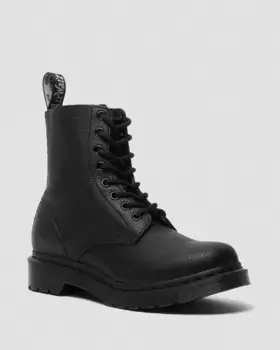 Dr. Martens 1460 Женские моноботинки на шнуровке, цвет Black — Virginia