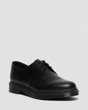Dr. Martens 1461 Mono Гладкие кожаные оксфорды, цвет Black — Smooth Leather