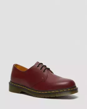 Dr. Martens 1461 Оксфорды из гладкой кожи, цвет Cherry Red — Smooth Leather