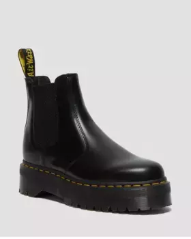 Dr. Martens 2976 Ботинки челси из гладкой кожи на платформе, цвет Black — Polished Smooth