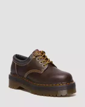 Dr. Martens 8053 Arc Crazy Horse Повседневная кожаная обувь на платформе, цвет Dark Brown — Crazy Horse