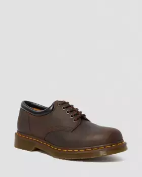 Dr. Martens 8053 Crazy Horse Кожаные повседневные туфли, цвет Dark Brown — Crazy Horse