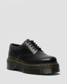 Dr. Martens 8053 Повседневная кожаная обувь на платформе, цвет Black — Polished Smooth
