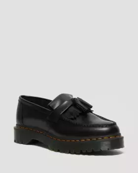 Dr. Martens Adrian Bex Гладкие кожаные лоферы с кисточками, цвет Black — Smooth Leather