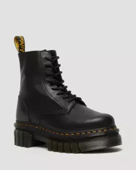 Dr. Martens Audrick Кожаные ботильоны на платформе наппа, цвет Black — Nappa Lux