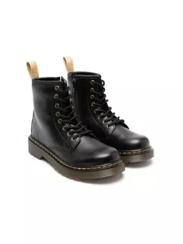 Ботинки детские Dr. Martens 1460 кожаные высокие, черный