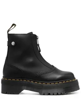 Dr. Martens ботинки Jetta на платформе с молнией, черный