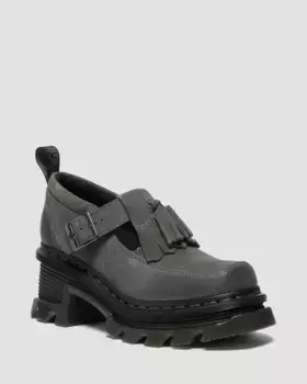 Dr. Martens Corran Вощеные замшевые туфли Мэри Джейн на каблуке, цвет Waxy Suede Waterproof
