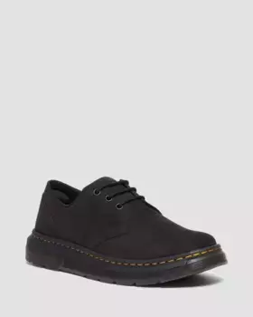 Dr. Martens Crewson Lo Кожаные повседневные туфли Buffbuck, цвет Black — Buffbuck