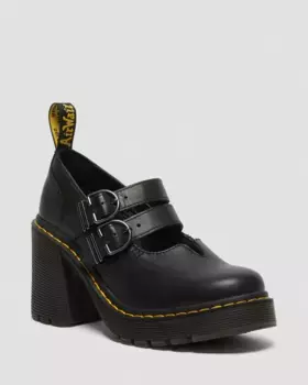 Dr. Martens Eviee Sendal Кожаные туфли на каблуке, цвет Black — Sendal