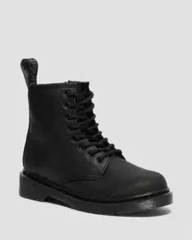 Dr. Martens Junior 1460 Ботинки на подкладке из искусственного меха, цвет Black — Republic Waterproof