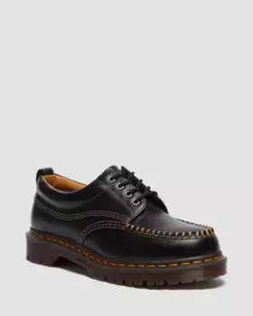 Dr. Martens Lowell Кожаные туфли с открытым носком, цвет Black — Aniline