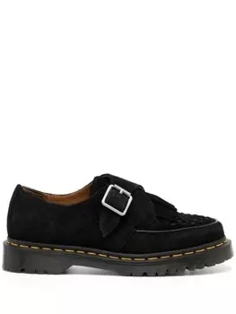 Dr. Martens Ramsey suede monk shoes, черный