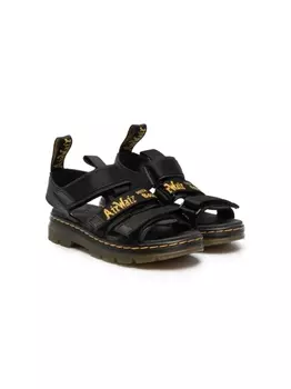 Dr. Martens сандалии Callan на липучках, черный