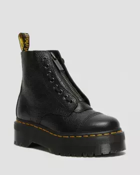 Dr. Martens Sinclair Ботинки из филированной кожи наппа на платформе, цвет Black — Milled Nappa