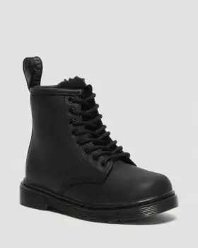 Dr. Martens Toddler 1460 Сапоги на подкладке из искусственного меха, цвет Black — Republic Waterproof
