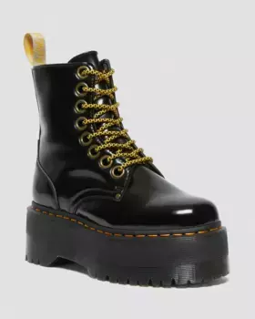 Dr. Martens Vegan Jadon Boot Max Платформы, цвет Black — Oxford
