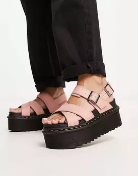Dr Martens - Voss II Quad - Сандалии персиково-бежевого цвета