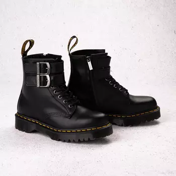 Dr. Martens Женские ботинки 1460 с пряжкой Bex с 8 люверсами, черный