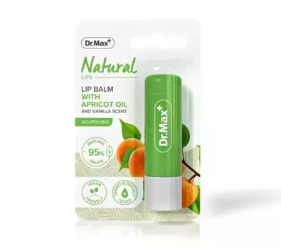 Dr. Max Natural Lip Balm с абрикосовым маслом Питательный бальзам для губ