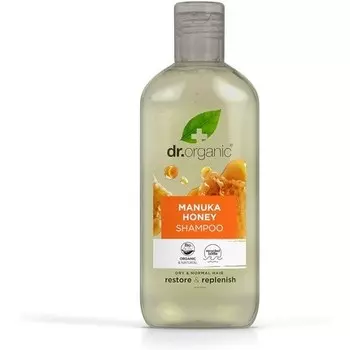Dr Organic Manuka Шампунь Натуральный вегетарианский Не содержит парабенов и SLS Экологичная перерабатываемая упаковка 265 мл