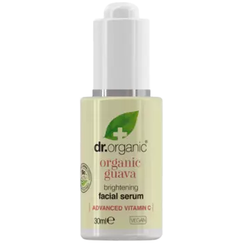 Dr.Organic осветляющая насыщенная сыворотка для лица с органическим экстрактом гуавы, 30 мл