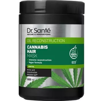 Dr. Sant Cannabis Маска для волос 1000мл для сухих волос и жирной кожи головы, Dr Sante