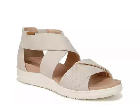 Dr. Scholl's Босоножки на танкетке Time Off Fun от Dr. Scholl, цвет: белый