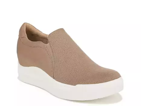 Dr. Scholl's Кроссовки Time Off Wedge от Dr. Scholl, серо-коричневый переработанный текстиль