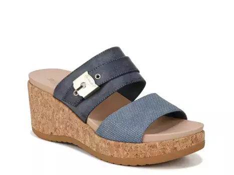 Dr. Scholl's Сандалии на танкетке Cali Vibe от Dr. Scholl, светло-голубые