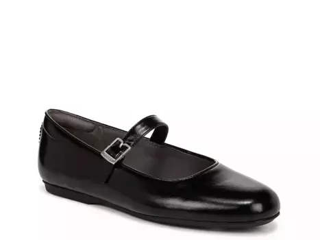 Dr. Scholl's Wexley Jane Mary Jane Flat, черный синтетический