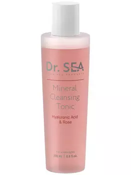 Dr. Sea, Минеральный очищающий тоник - гиалуроновая кислота и экстракт розы, 200 мл