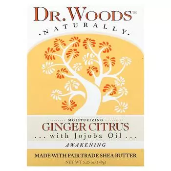 Dr. Woods Кастильское мыло с имбирем и цитрусовыми 5.25 унций (149 г)