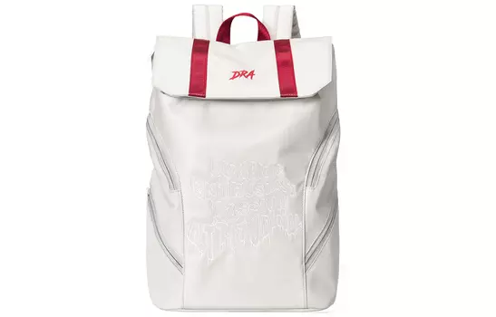 DRACONITE Рюкзак большой вместимости из полиэстера, стандартный, унисекс, серо-красный с тиснением