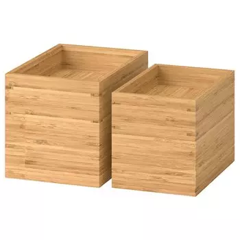 DRAGAN ДРАГАН Набор для ванной, 4 предмета, бамбук IKEA