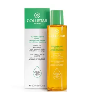 Драгоценное масло для тела фирмы Notre Tones с имбирем и шафраном 150мл Collistar
